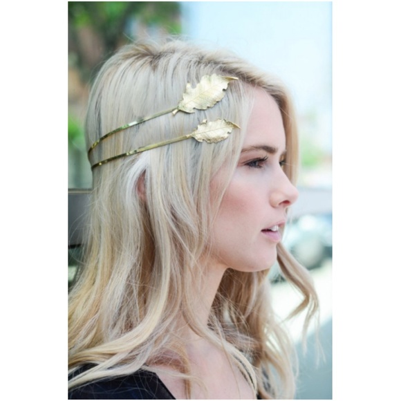 Boho Chic Leaf Halo Headband - Picture 2 of 4